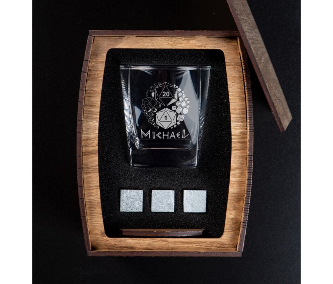 Viking Gift for Him, God with Hammer, Norse Mythology, Mjolnir, Vegvisir. Personalized whiskey gift set ,gift for men,