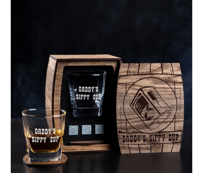 Personalized Whiskey Gift Set daddy's sippy cup