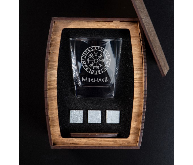 Personalized whiskey gift set,- set number 84 