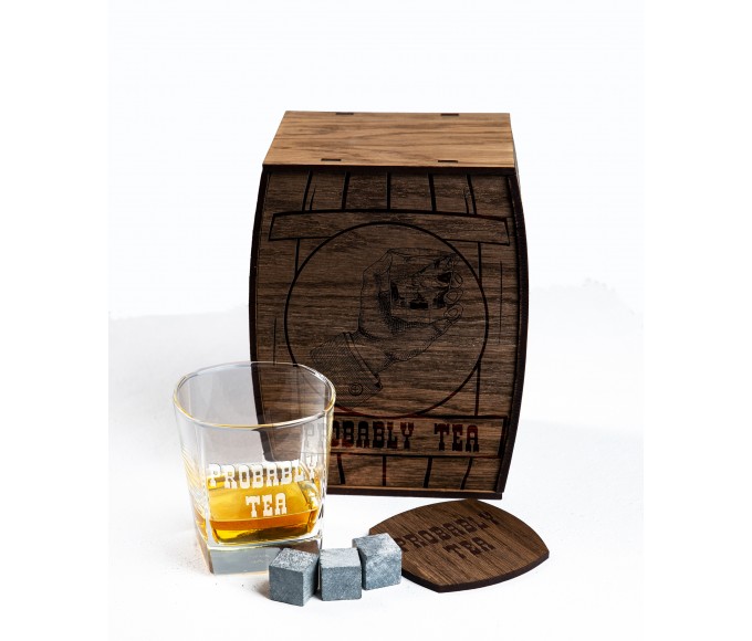 Personalized Whiskey Gift Set probably tea