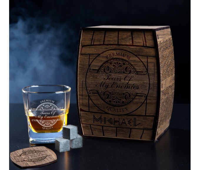 Personalized Whiskey Gift Set tears of my enemies