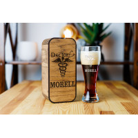 Personalized beer gift set  for doctor