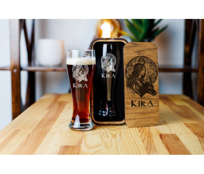 Personalized beer gift set Valkyrja Norse mythology 