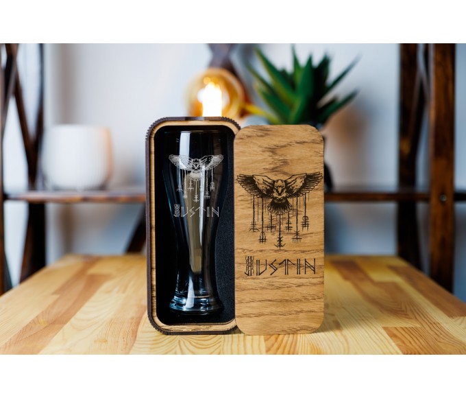 Personalized beer gift set Viking Ravens 