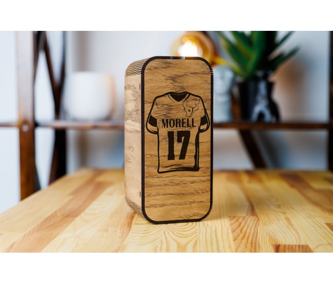 Personalized beer gift set Houston  football