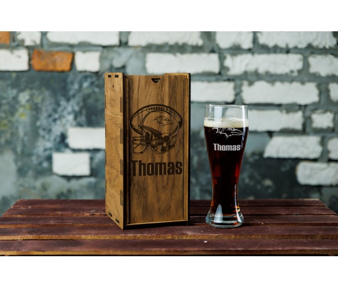 Personalized beer gift set   Baltimore football