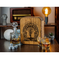 Personalized decanter gift set