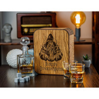 Personalized decanter gift set